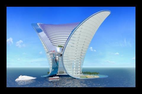 Dubai seven star hotel by Sybarite Architects